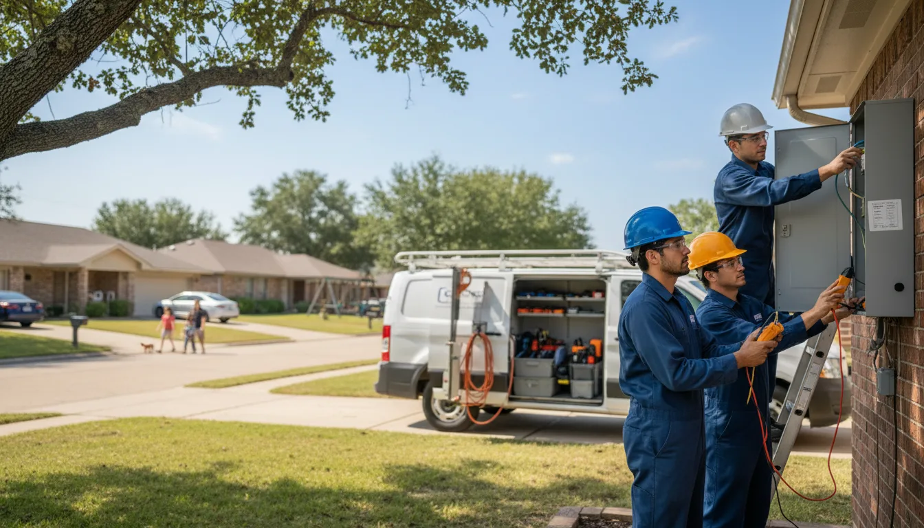Certified electrician providing emergency electrical services in Farwell, NE
